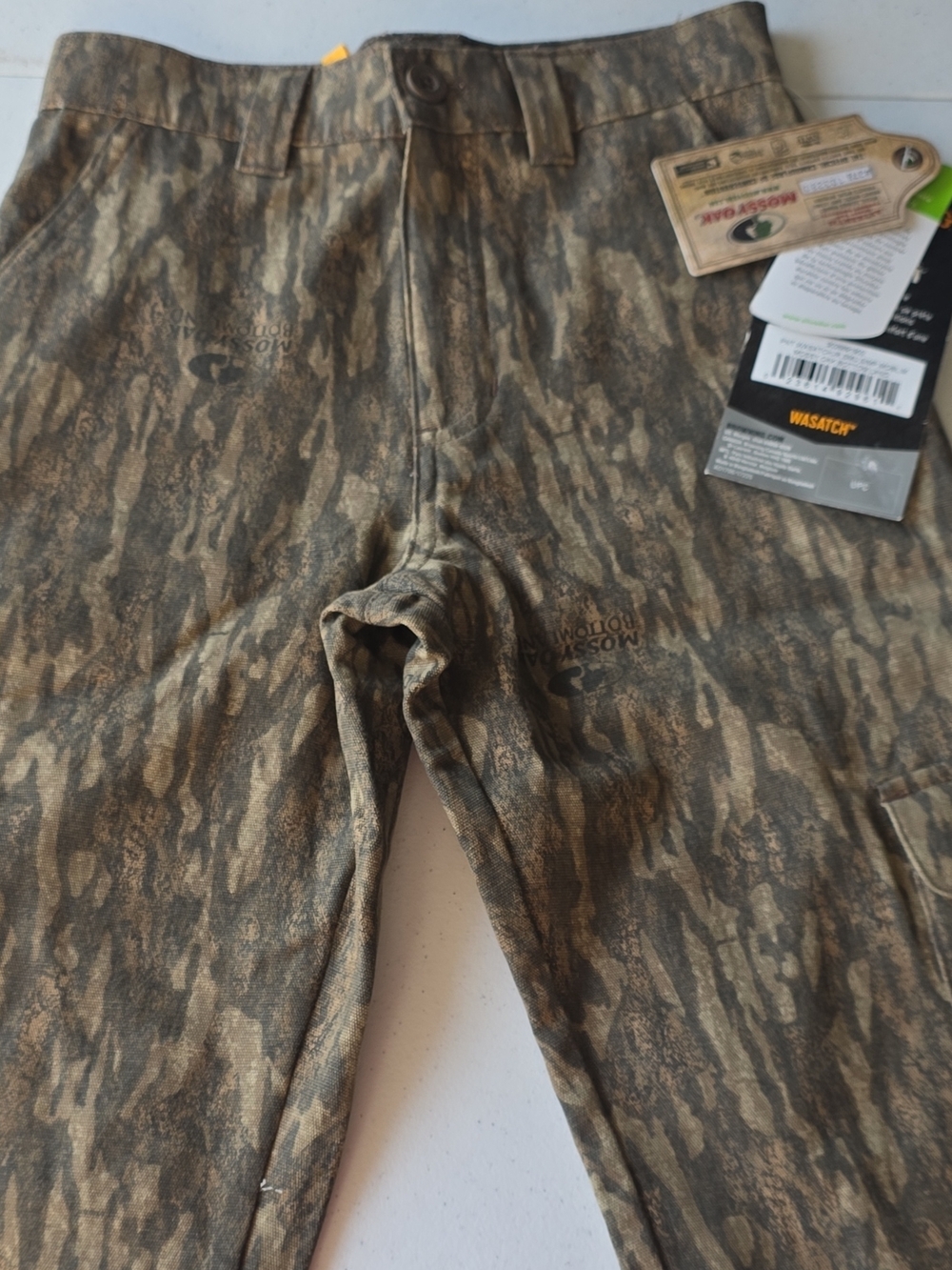 Mossy Oak Boy's Camouflage Cargo Pants - Brown & Green